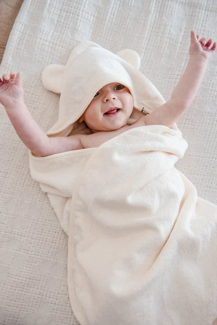 Kiin Bamboo Cotton Hooded Towel - Sage