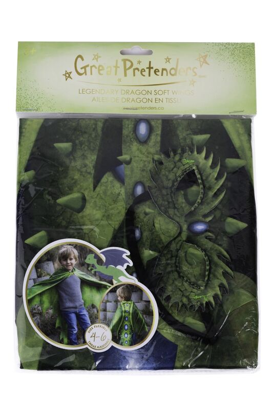 Legendary Dragon Soft Wings & Mask | Size 4-6