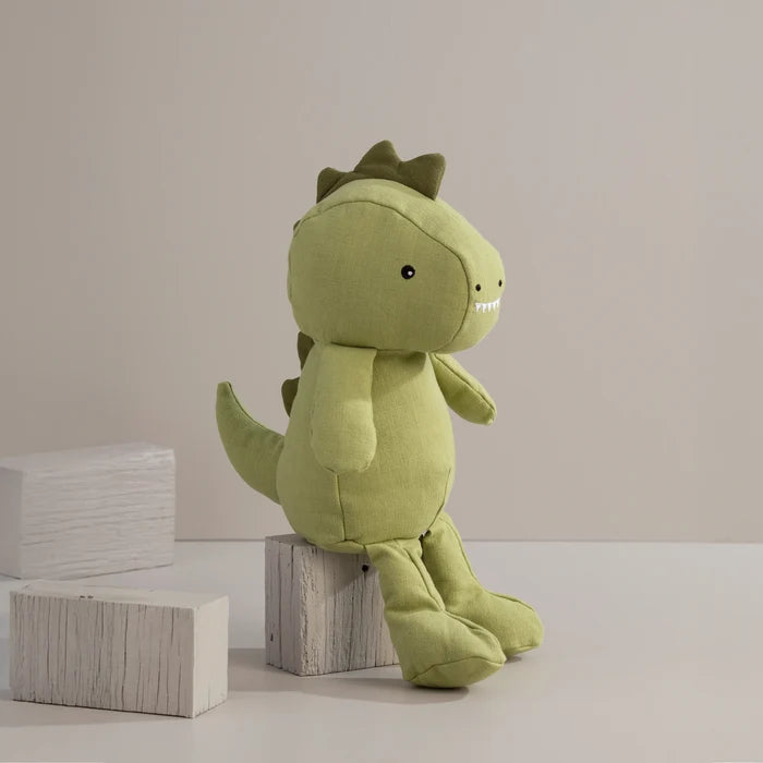Linen Plush Toy - Large Dennis the Dinosaur