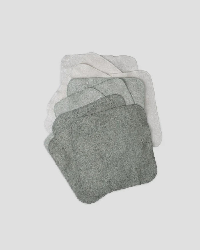 Little Bamboo Baby Toweling Washer 10 Pack - Turtle Bay