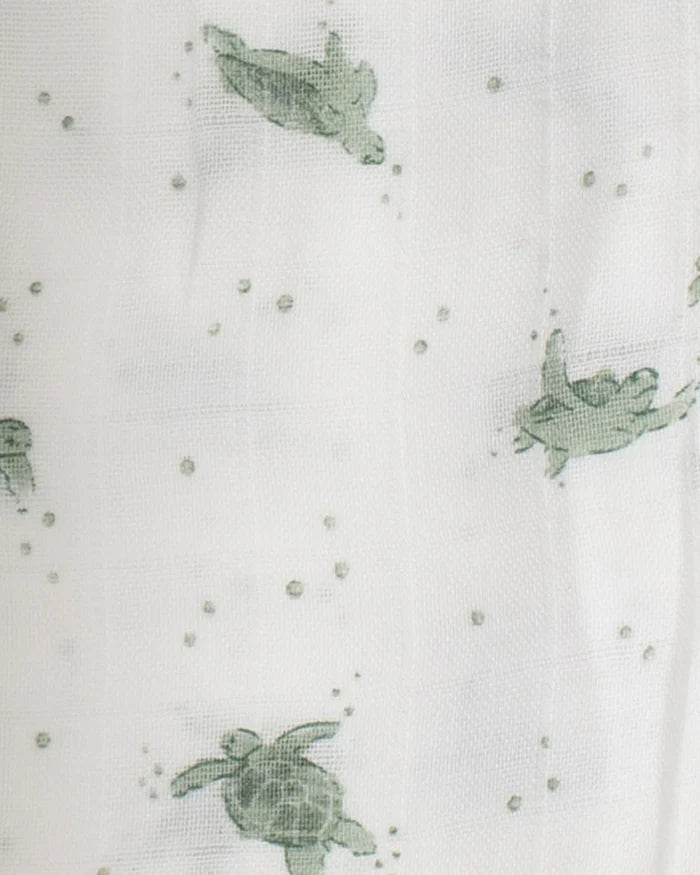 Little Bamboo Muslin Washers 6 Pack - Turtle Bay