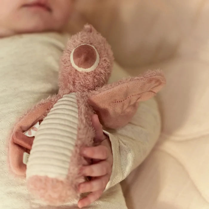 Little Dutch Safari Friends Flamingo Rattle with Squeaker