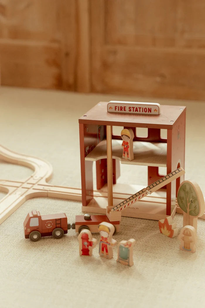Little Dutch Wooden Fire Station