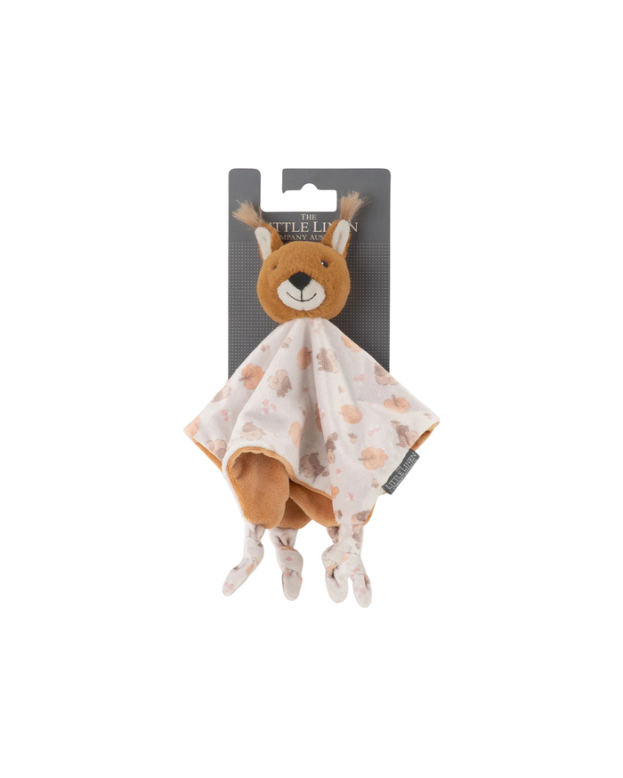 Little Linen Baby Comforter - Bushland Squirrel