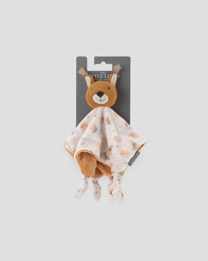 Little Linen Baby Comforter - Bushland Squirrel