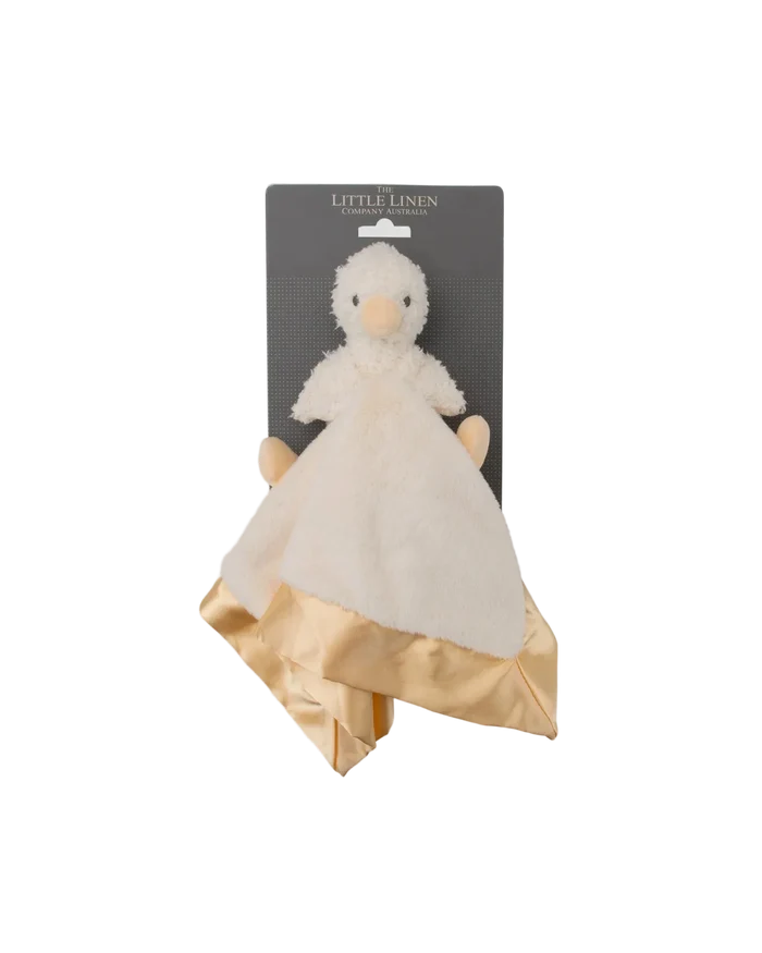 Little Linen Baby Comforter & Fleece Blanket  - Fuzzy Duck