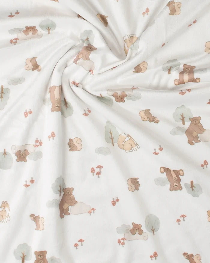 Little Linen Baby Snuggle Blanket - Bushland Bear