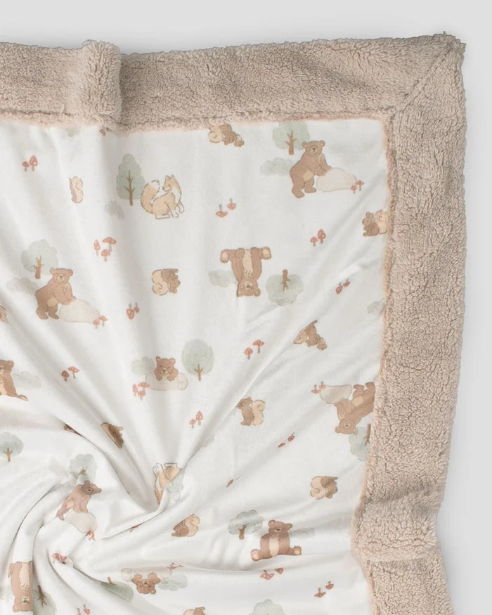 Little Linen Baby Snuggle Blanket - Bushland Bear