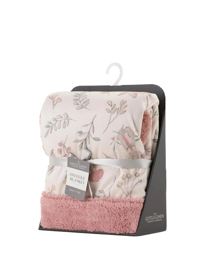 Little Linen Baby Snuggle Blanket - Harvest Bunny