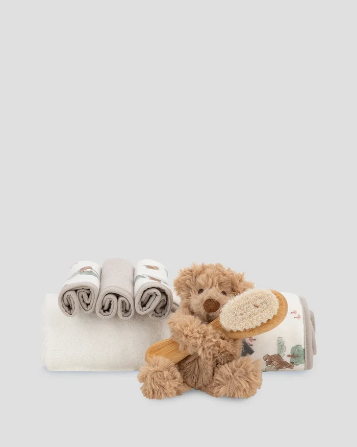 Little Linen Bath Baby Gift Set - Willow Bear