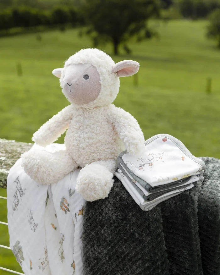 Little Linen Boxed Baby Gift Set - Farmyard Lamb