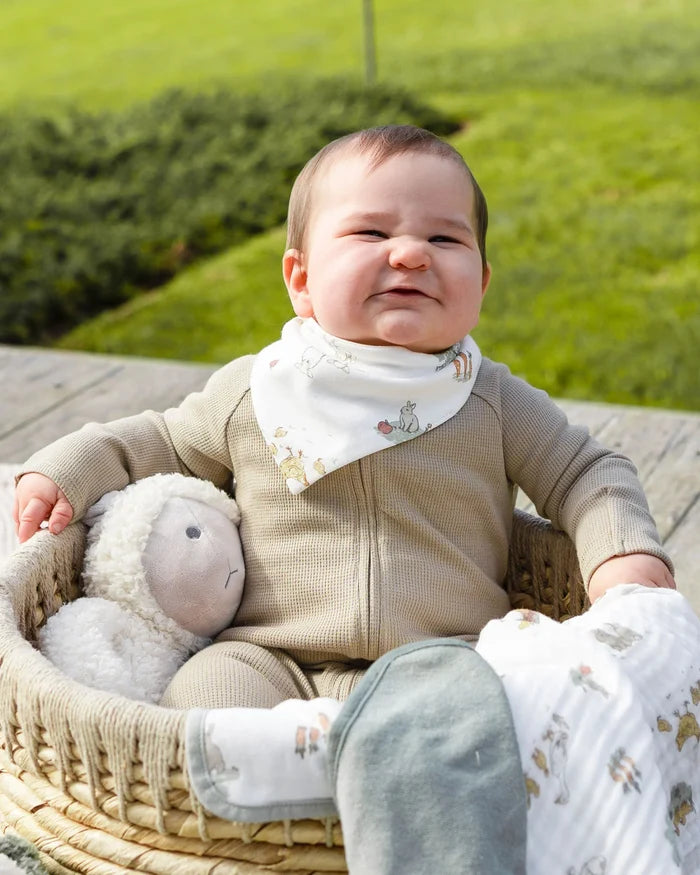 Little Linen Boxed Baby Gift Set - Farmyard Lamb