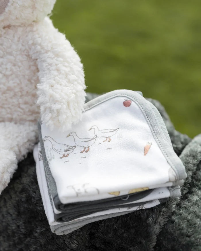Little Linen Boxed Baby Gift Set - Farmyard Lamb