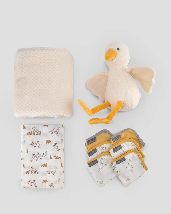 Little Linen Boxed Baby Gift Set - Fuzzy Duck