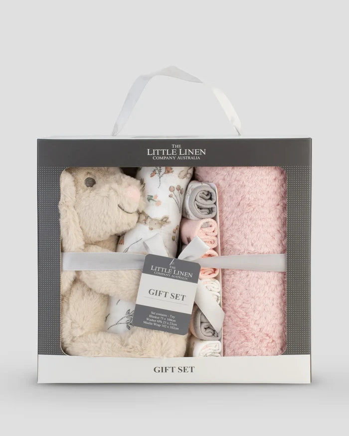 Little Linen Boxed Baby Gift Set - Harvest Bunny