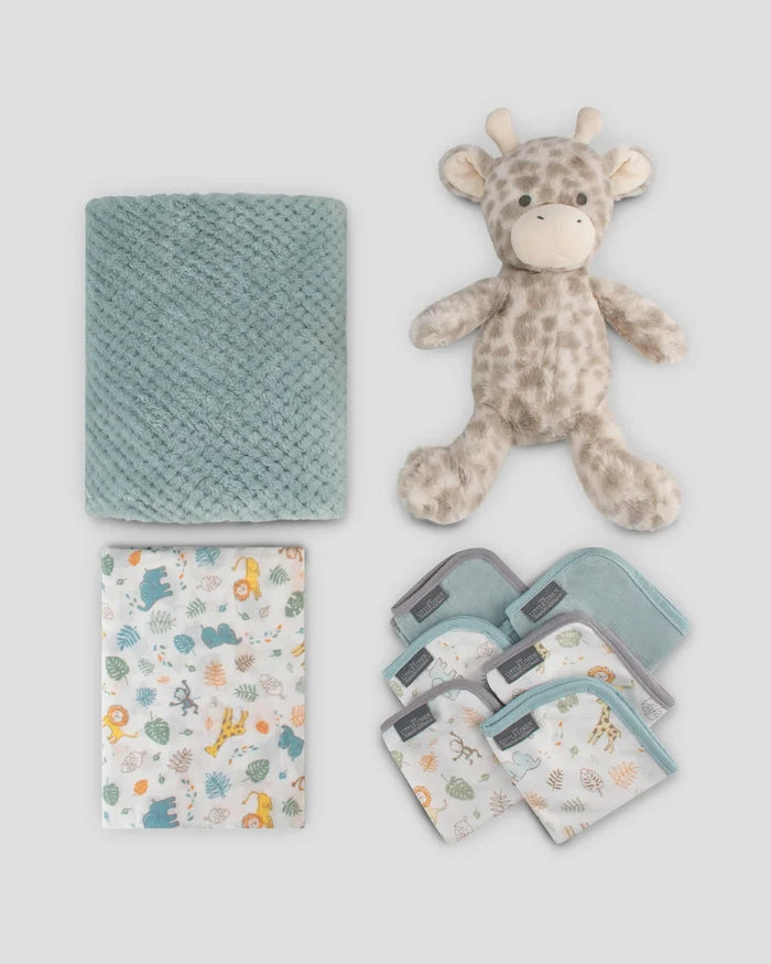 Little Linen Boxed Baby Gift Set - Savanna Giraffe