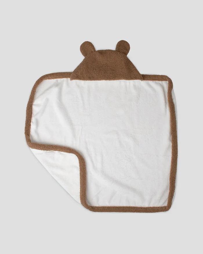 Little Linen Plush Baby Hooded Towel - Bushland Bear