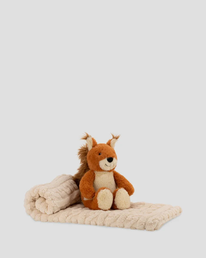 Little Linen Soft Plush Toy & Blanket - Bushland Squirrel