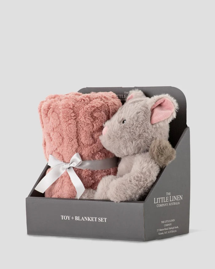Little Linen Soft Plush Toy & Blanket - Possum