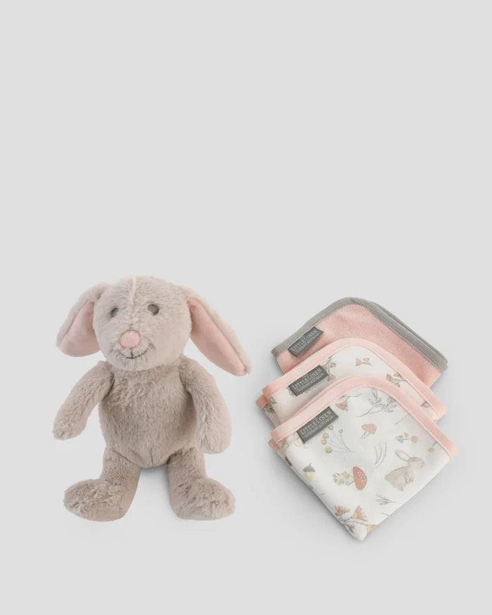 Little Linen Soft Plush Toy & Washer Gift Box - Harvest Bunny