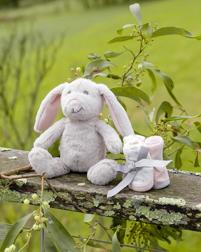 Little Linen Soft Plush Toy & Washer Gift Box - Harvest Bunny