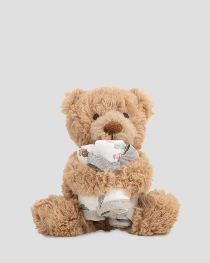 Little Linen Soft Plush Toy & Washer Gift Box - Willow Bear