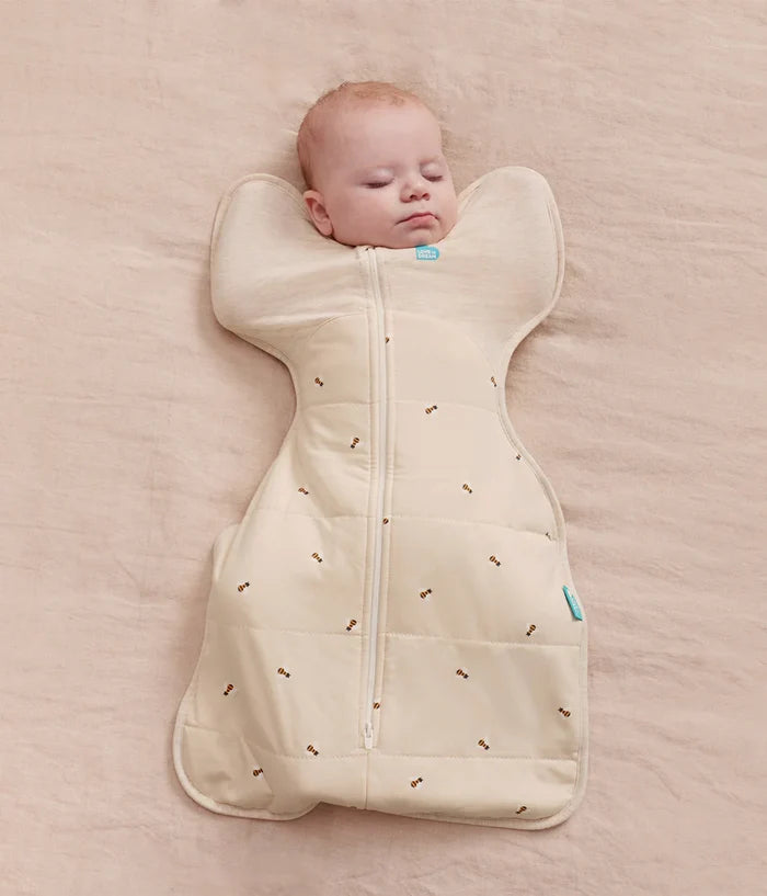 Love to Dream Swaddle Up™ Quilted Stretch Cotton 2.5 TOG - Oatmeal Bees