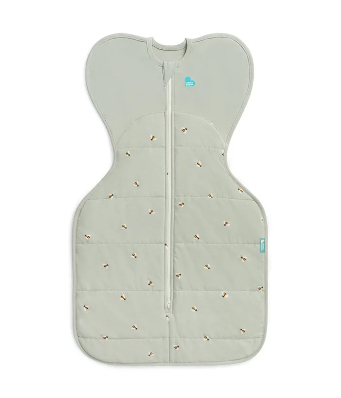 Love to Dream Swaddle Up™ Quilted Stretch Cotton 2.5 TOG - Olive Bees