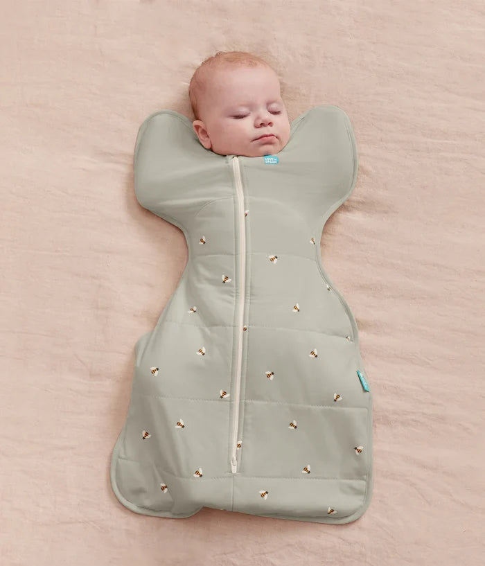 Love to Dream Swaddle Up™ Quilted Stretch Cotton 2.5 TOG - Olive Bees
