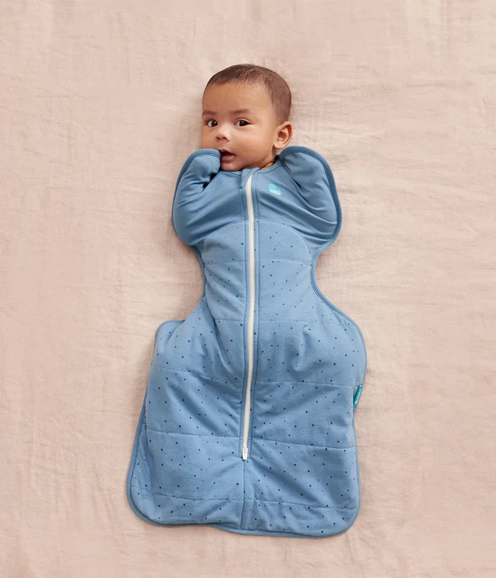 Love to Dream Swaddle Up™ Quilted Stretch Cotton 2.5 TOG - Storm Blue Pebbles
