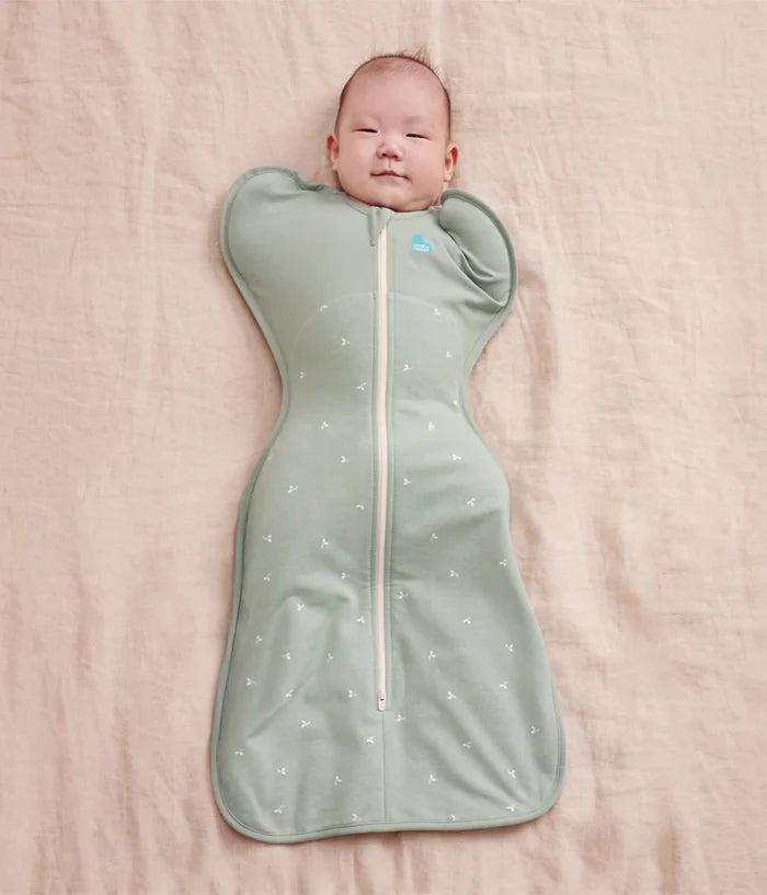 Love to Dream Swaddle Up™ Stretch Cotton Fleece 1.5 TOG - Olive Twigs