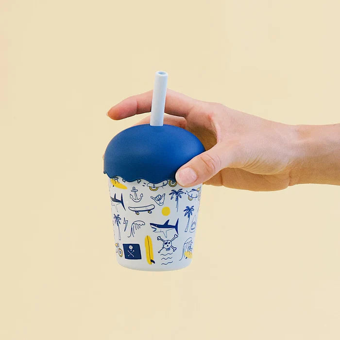 Mini Stainless Steel Smoothie Cup & Straw 200ml - Rad Times