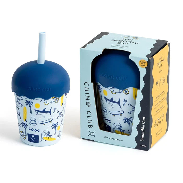 Mini Stainless Steel Smoothie Cup & Straw 200ml - Rad Times
