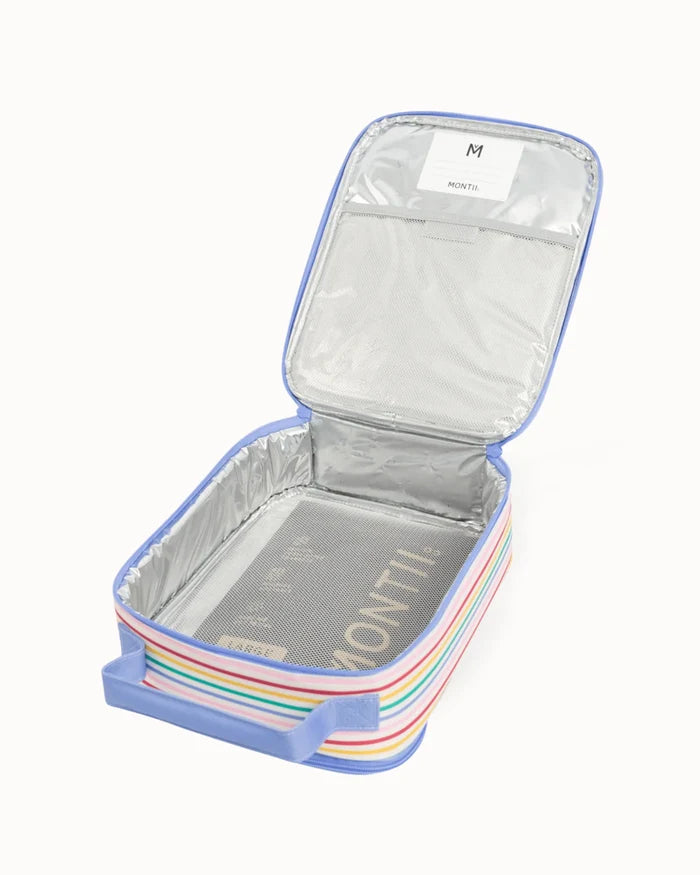 Montiico Large Insulated Lunch Bag - Fruity Stripe