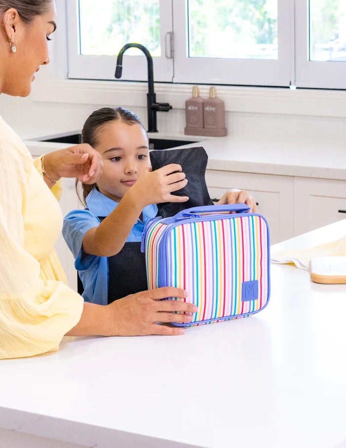 Montiico Medium Insulated Lunch Bag - Fruity Stripe