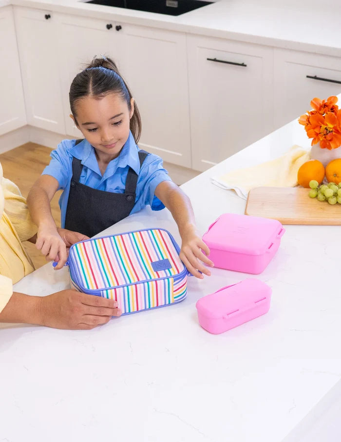Montiico Medium Insulated Lunch Bag - Fruity Stripe