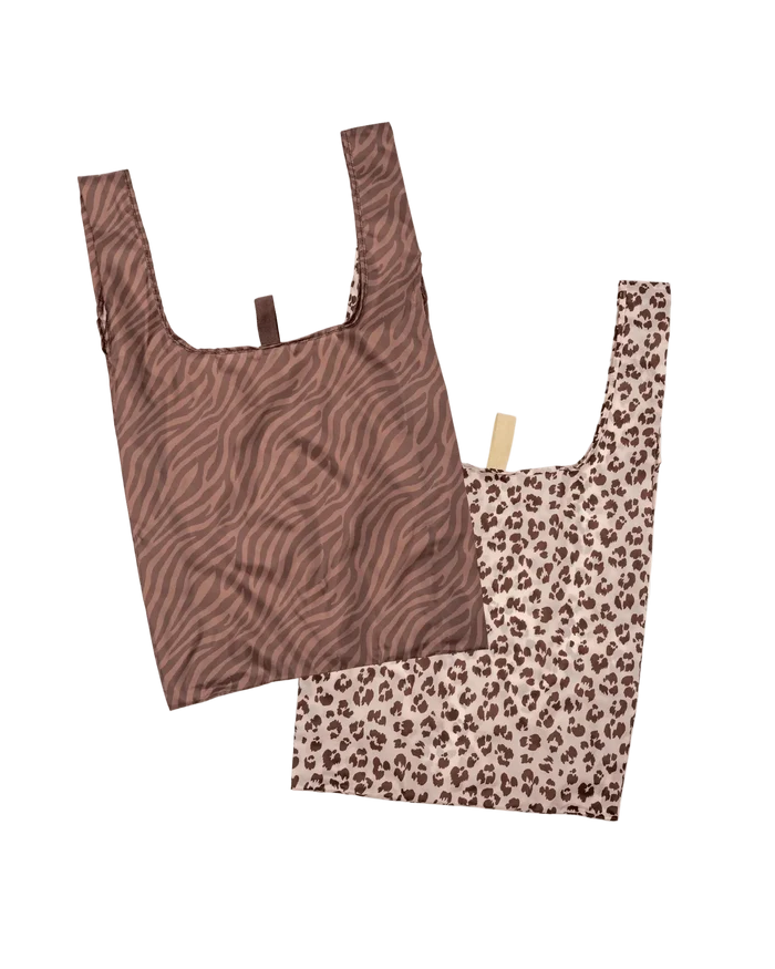 Montiico Reusable Shopper Bag Set - Zebra