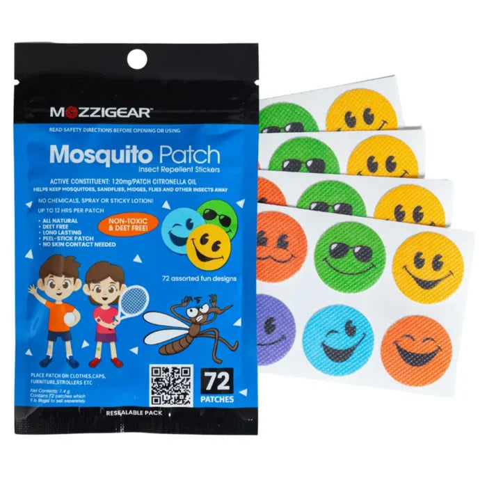 Mozzigear Patch Sticker Insect Repellent 72 Pack
