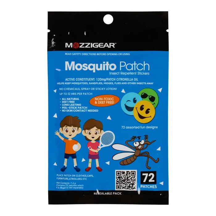 Mozzigear Patch Sticker Insect Repellent 72 Pack