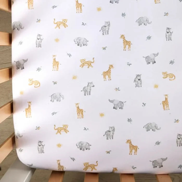 Organic Cot Fitted Sheet 2 Pack - Roam & Roar