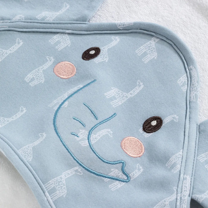 Organic Cotton Hooded Towel - Elephant Wild Safari