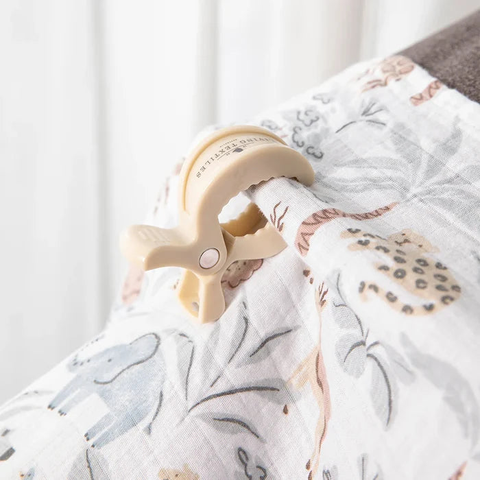 Organic Muslin Swaddle and Peg Set - Wild Safari