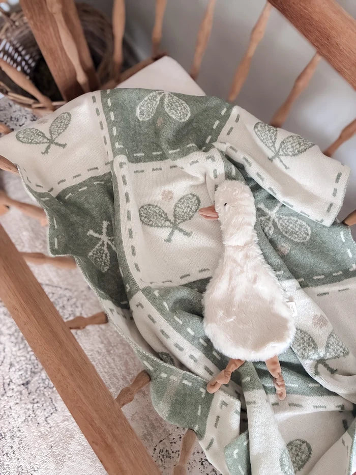 Pop Ya Tot Organic Knit Blanket - Old Sport