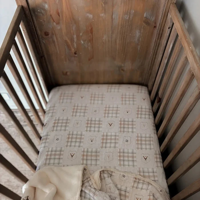 Pop Ya Tot Organic Muslin Cot Sheet - Old Sport