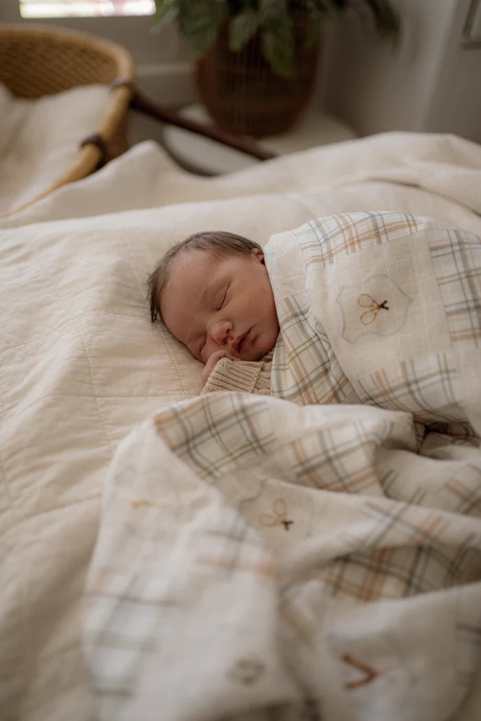 Pop Ya Tot Organic Muslin Swaddle - Old Sport