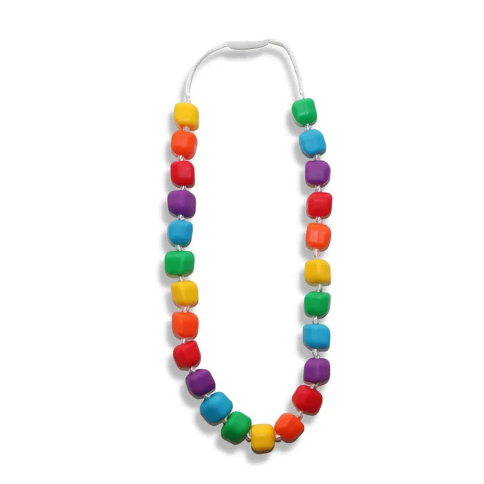 Rainbow Bright Sensory Chew Necklace