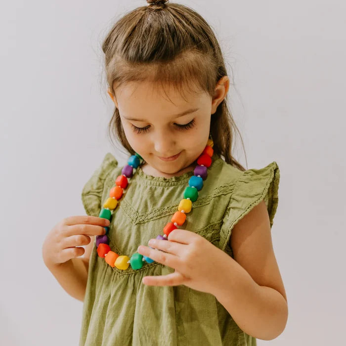 Rainbow Bright Sensory Chew Necklace