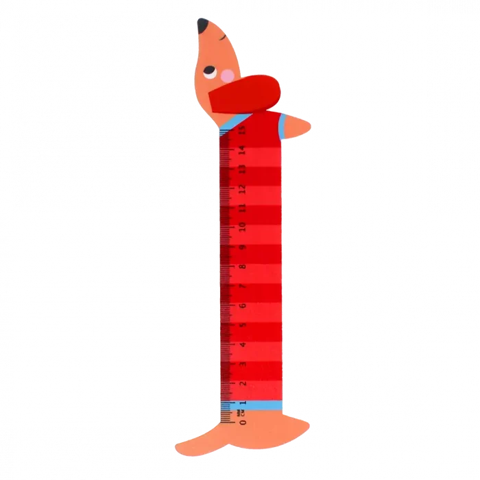 Rex London Wooden Ruler Sausage Dog