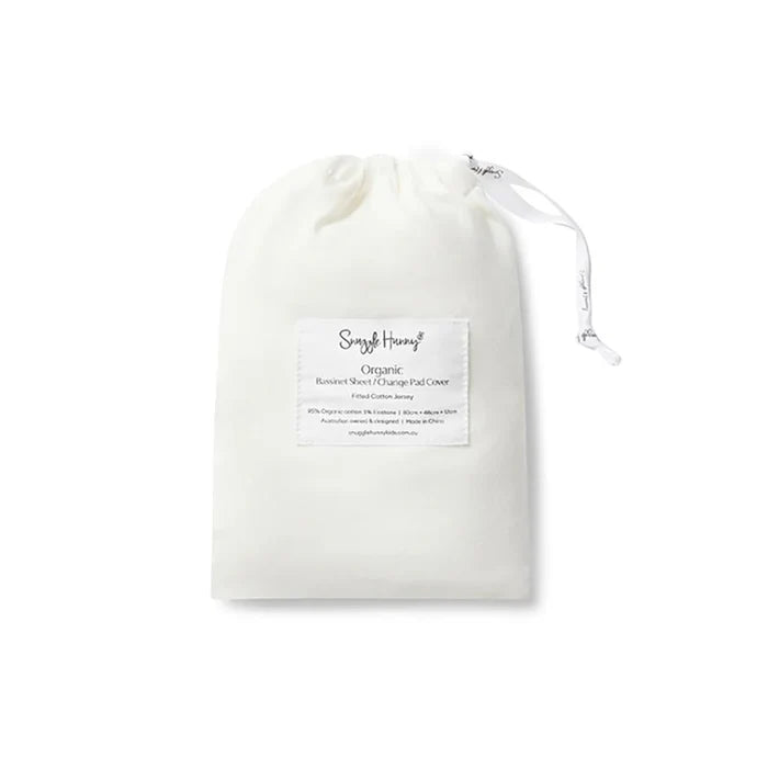 Snuggle Hunny Bassinet Sheet & Change Pad Cover - Milk