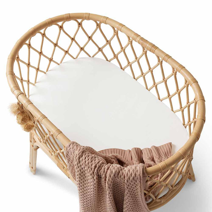 Snuggle Hunny Bassinet Sheet & Change Pad Cover - Milk